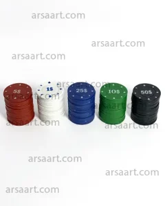 چیپ پوکر پلاستیکی 10 عددی