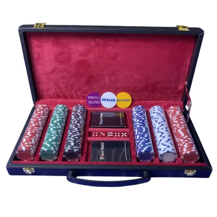 چیپ پوکر 300 تایی کیف چرم خالص | گالری آرسا آرت