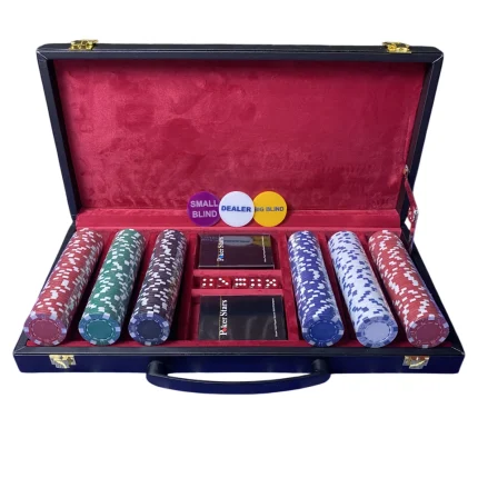 چیپ پوکر 300 تایی کیف چرم خالص | گالری آرسا آرت